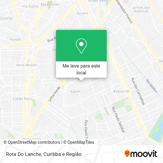 Rota Do Lanche mapa