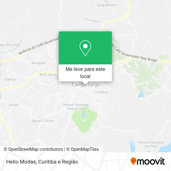 Hello Modas mapa