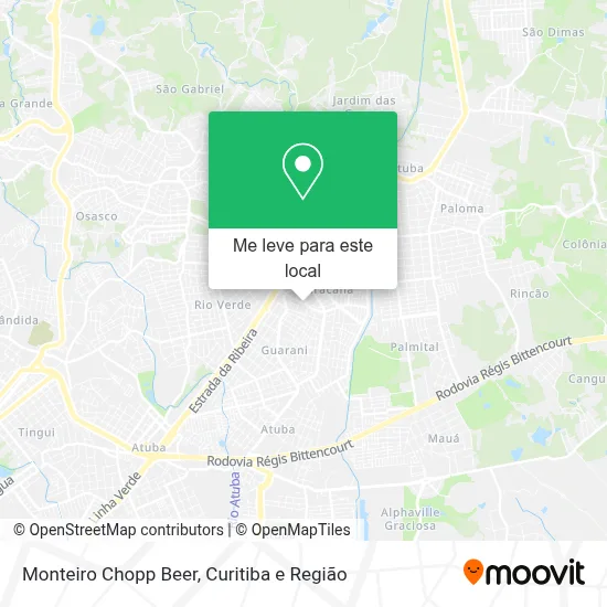 Monteiro Chopp Beer mapa