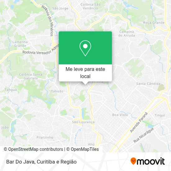 Bar Do Java mapa