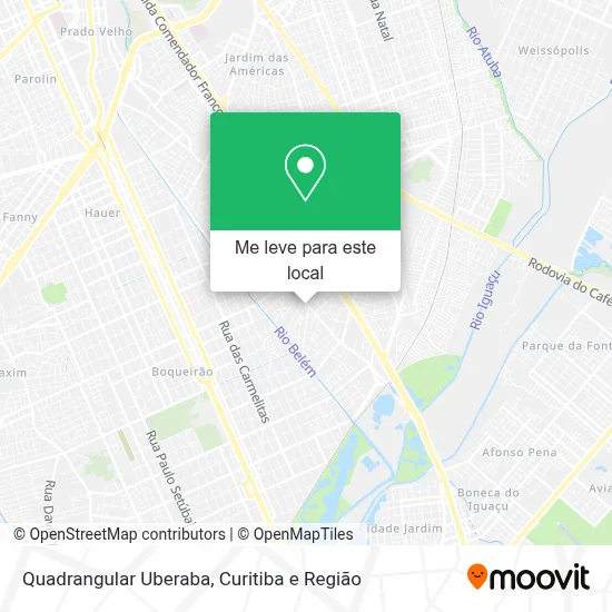 Quadrangular Uberaba mapa