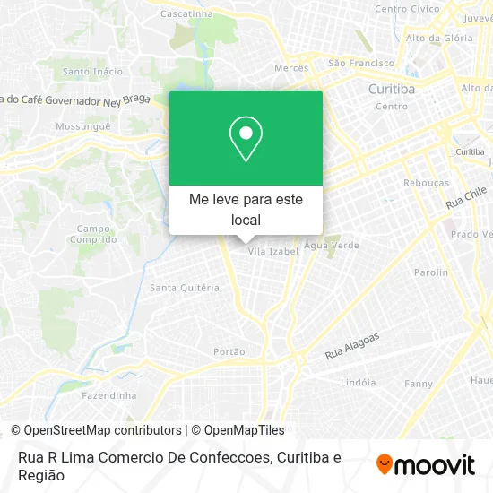 Rua R Lima Comercio De Confeccoes mapa