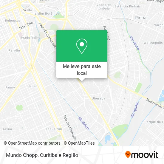 Mundo Chopp mapa