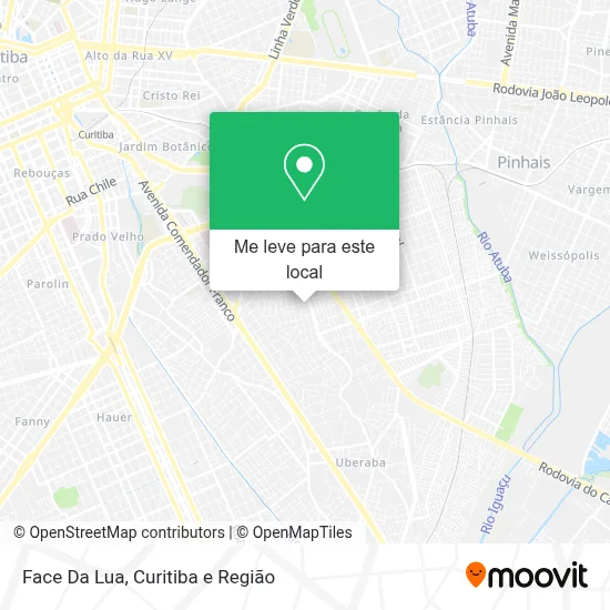 Face Da Lua mapa