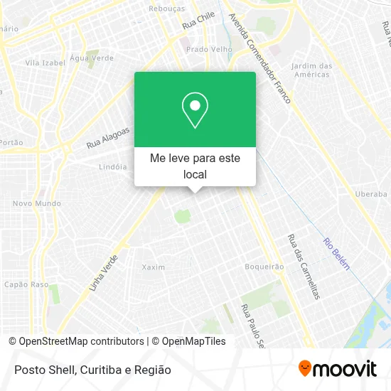 Posto Shell mapa
