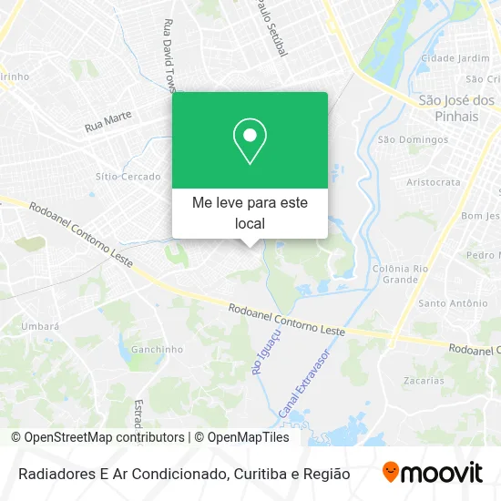 Radiadores E Ar Condicionado mapa