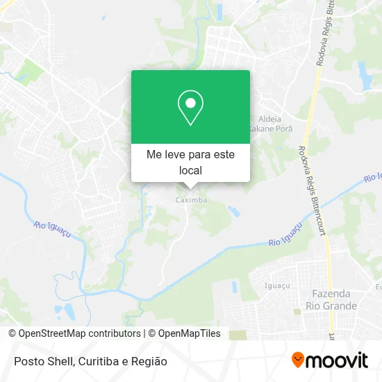 Posto Shell mapa