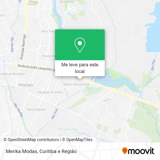 Merika Modas mapa
