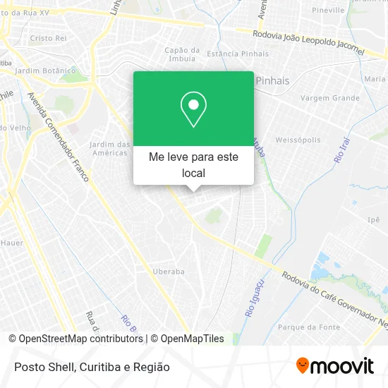 Posto Shell mapa