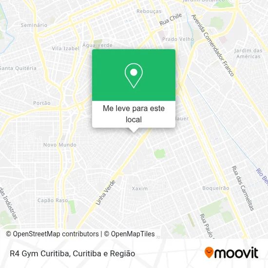 R4 Gym Curitiba mapa