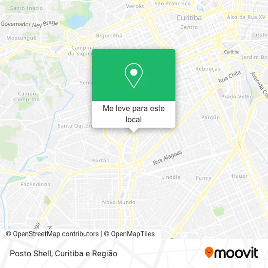 Posto Shell mapa