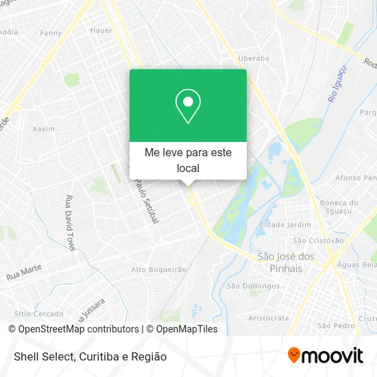 Shell Select mapa