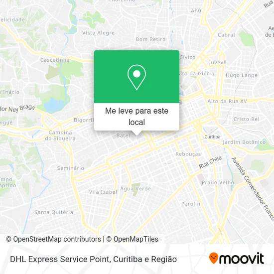 DHL Express Service Point mapa