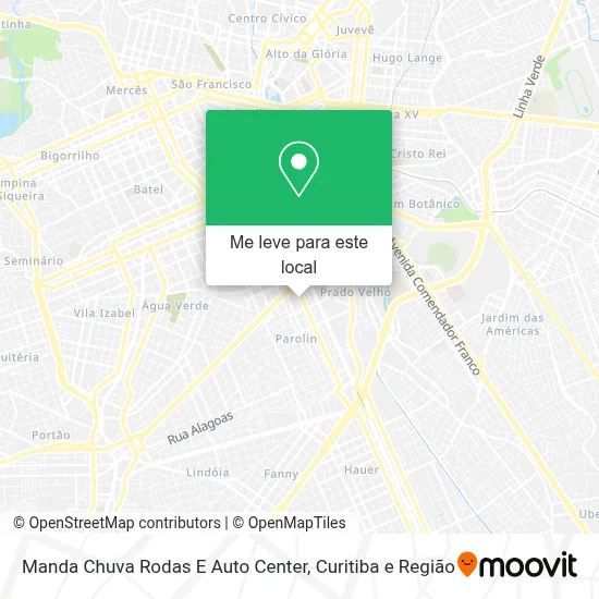 Manda Chuva Rodas E Auto Center mapa
