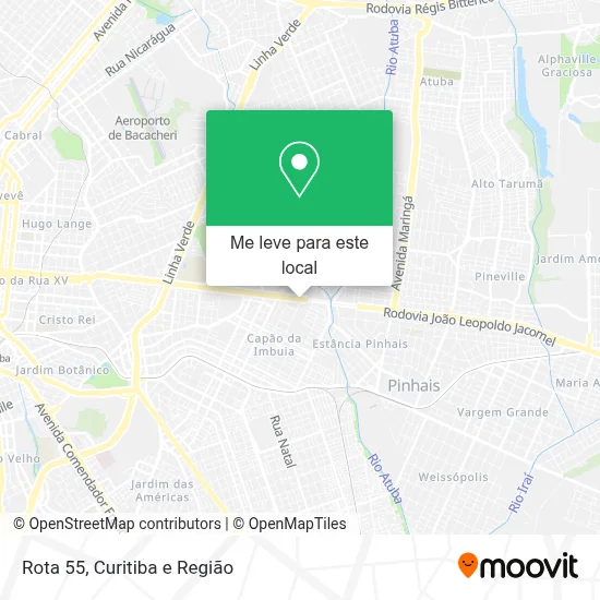 Rota 55 mapa
