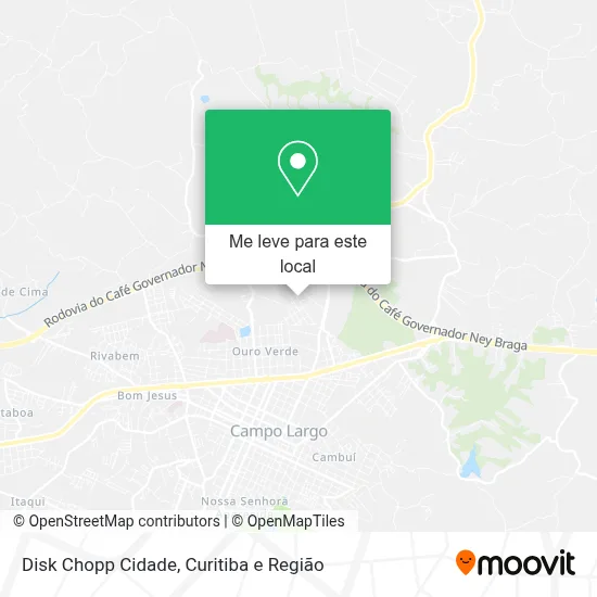 Disk Chopp Cidade mapa