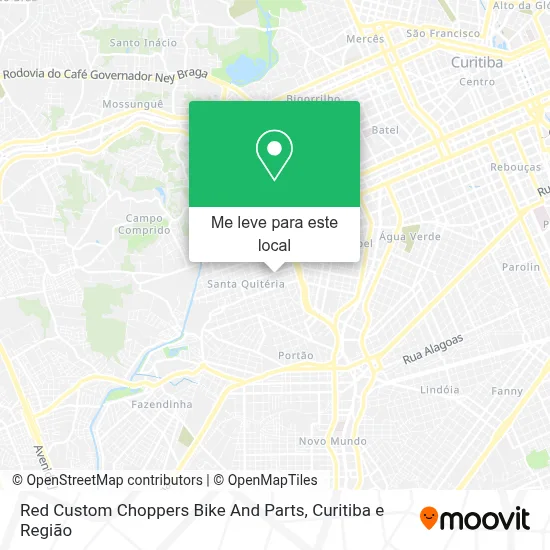 Red Custom Choppers Bike And Parts mapa