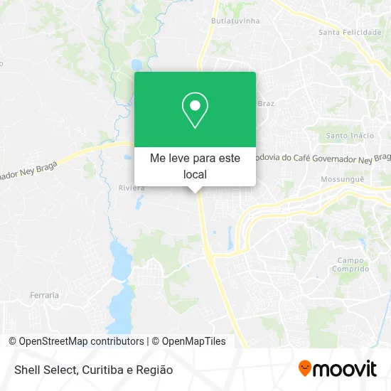 Shell Select mapa