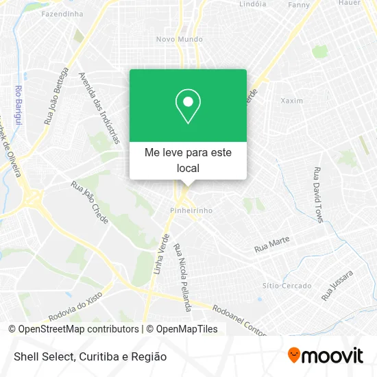 Shell Select mapa