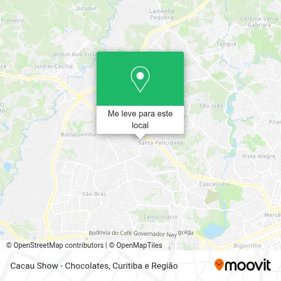 Cacau Show - Chocolates mapa