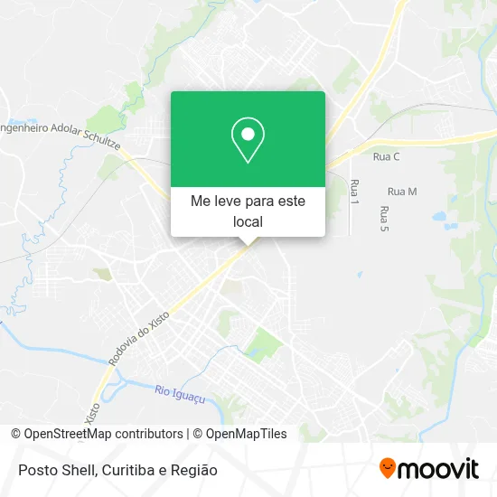 Posto Shell mapa