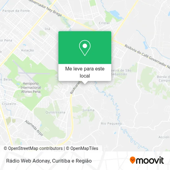Rádio Web Adonay mapa