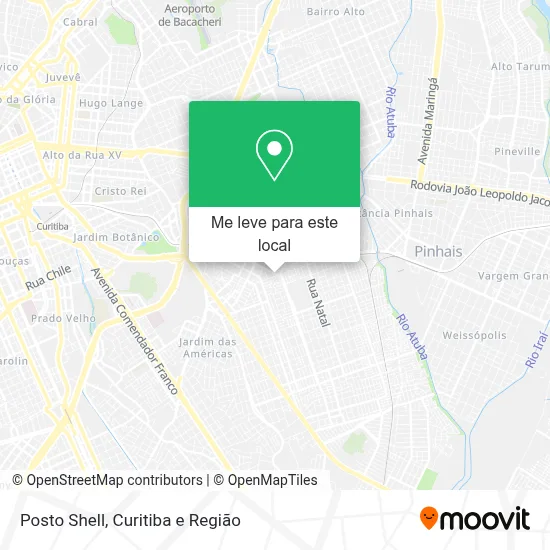 Posto Shell mapa