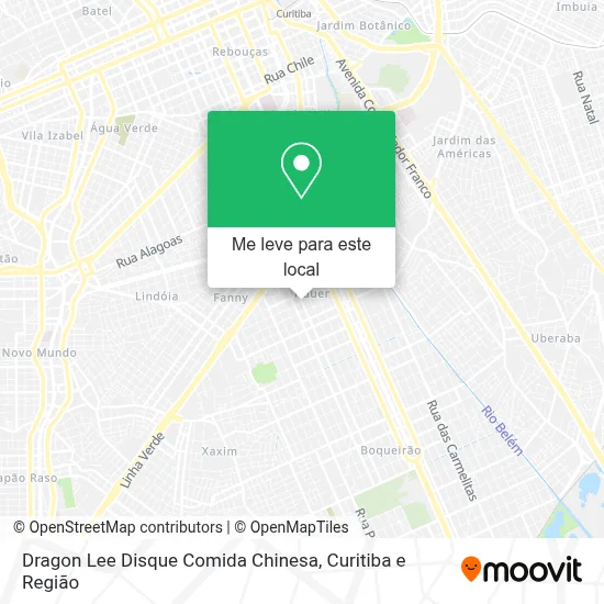 Dragon Lee Disque Comida Chinesa mapa