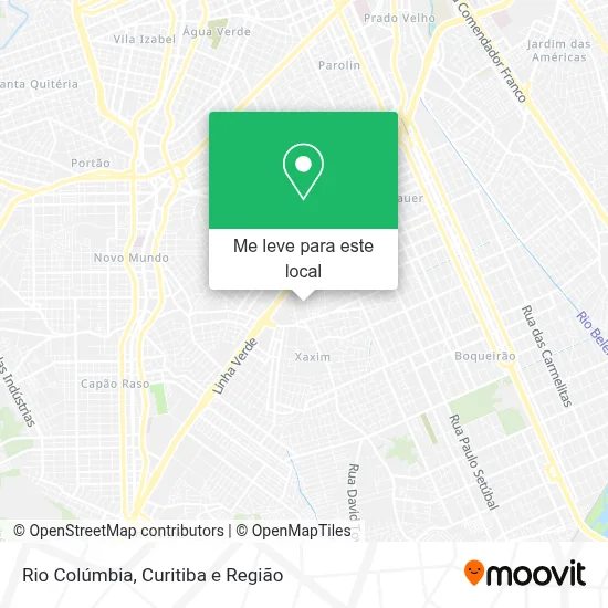 Rio Colúmbia mapa