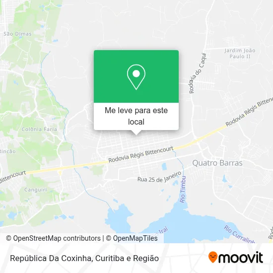 República Da Coxinha mapa