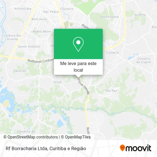 Rf Borracharia Ltda mapa