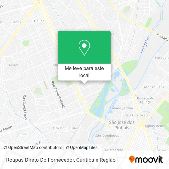 Roupas Direto Do Fornecedor mapa