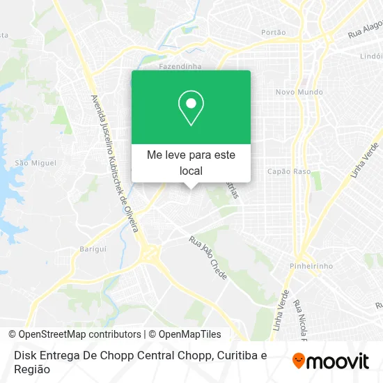 Disk Entrega De Chopp Central Chopp mapa