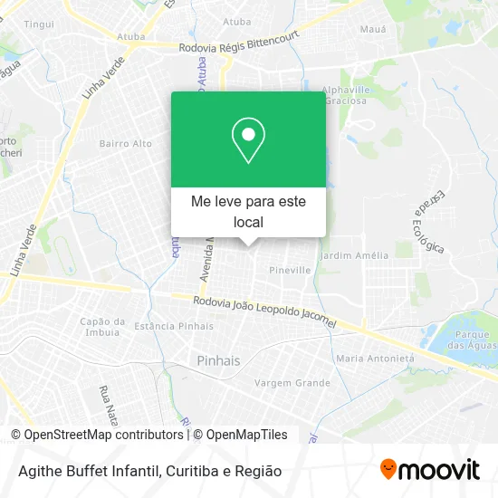 Agithe Buffet Infantil mapa
