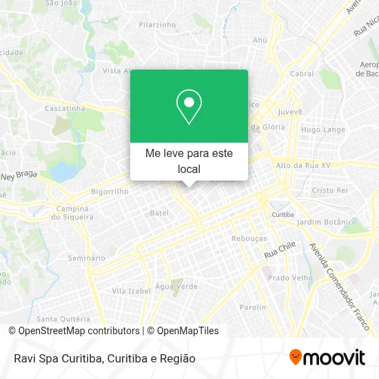 Ravi Spa Curitiba mapa