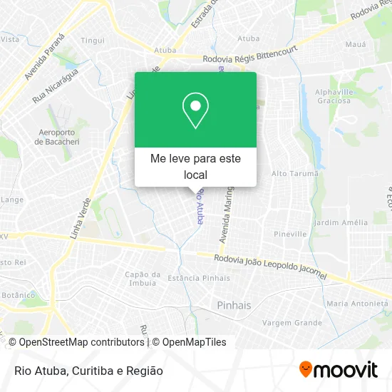 Rio Atuba mapa