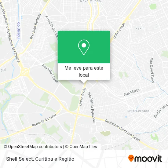 Shell Select mapa