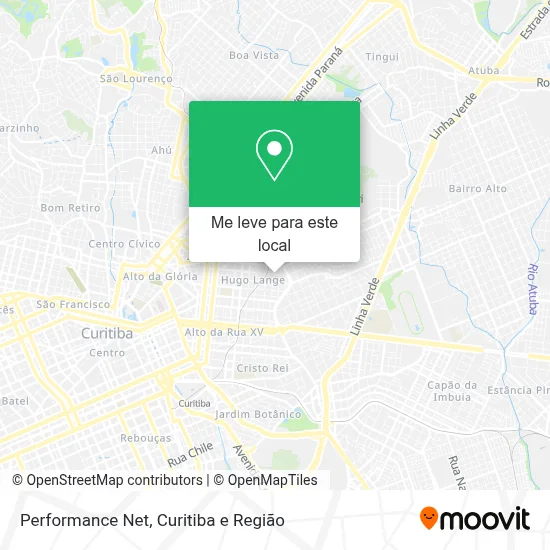 Performance Net mapa