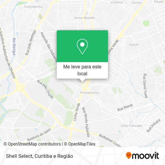 Shell Select mapa