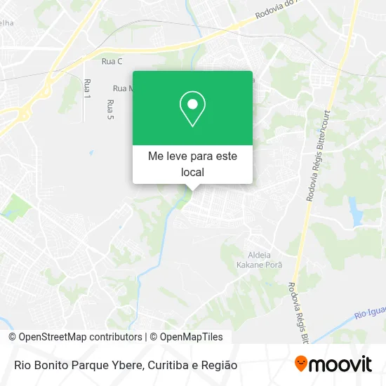 Rio Bonito Parque Ybere mapa