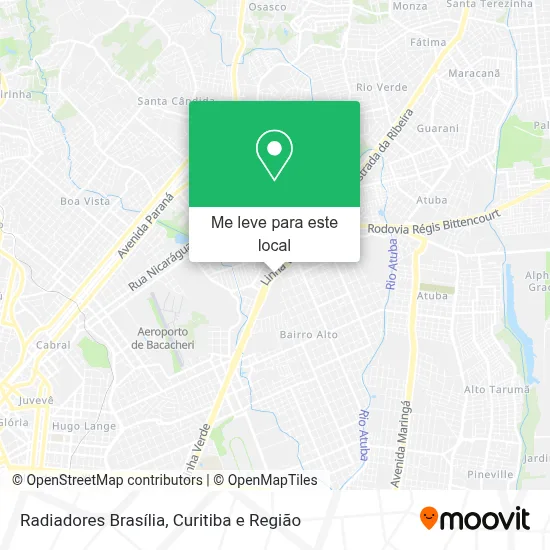 Radiadores Brasília mapa
