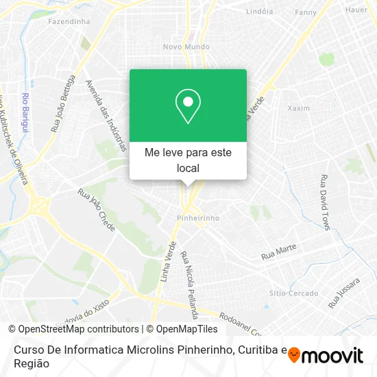 Curso De Informatica Microlins Pinherinho mapa