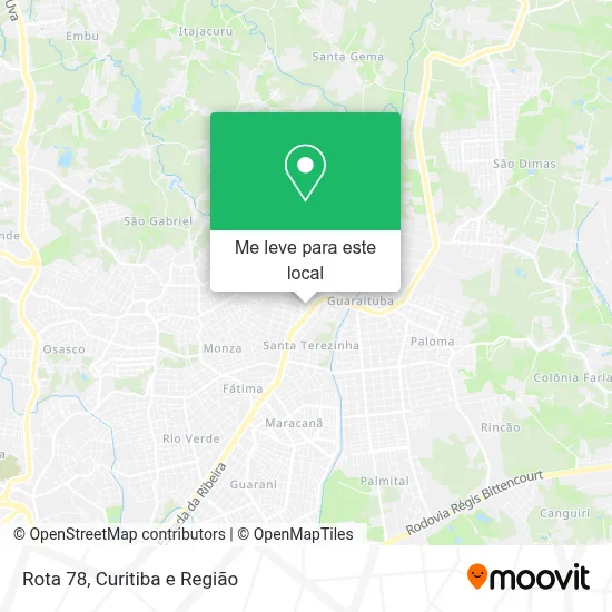 Rota 78 mapa