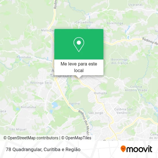 78 Quadrangular mapa
