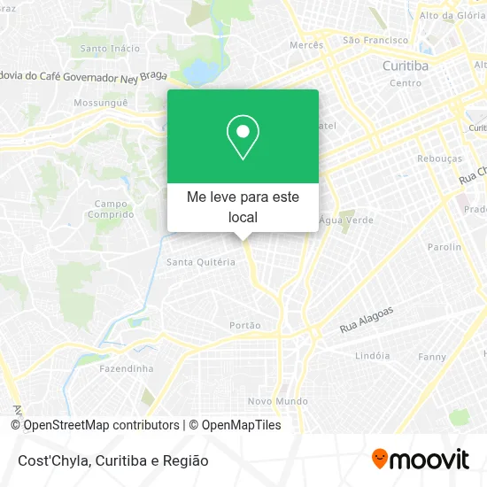 Cost'Chyla mapa