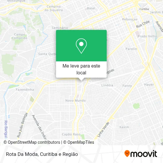 Rota Da Moda mapa
