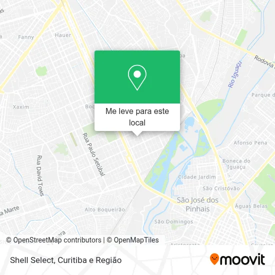 Shell Select mapa