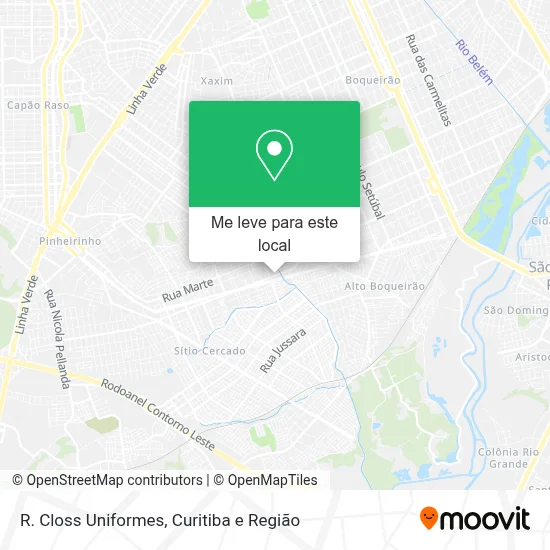 R. Closs Uniformes mapa