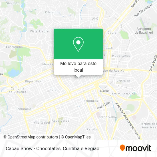 Cacau Show - Chocolates mapa