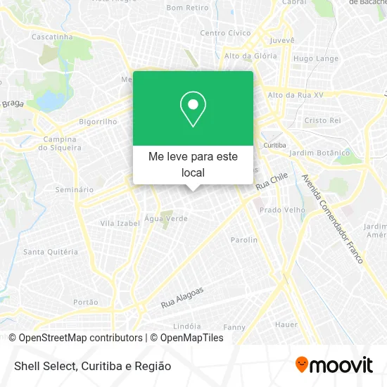 Shell Select mapa